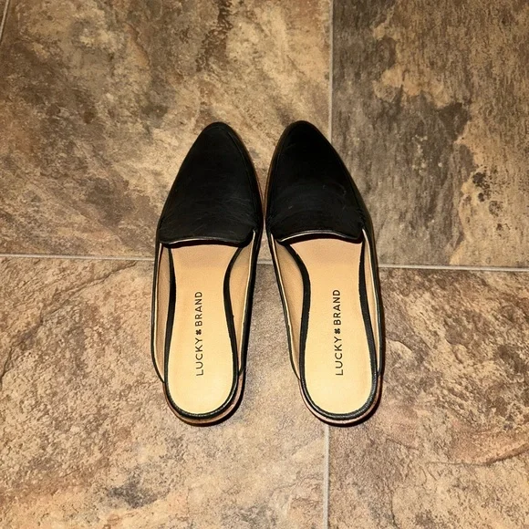 LUCKY BRAND -BRAND NEW LOAFER MULES (DARK BLUE/BLACK - Picture 2 of 7